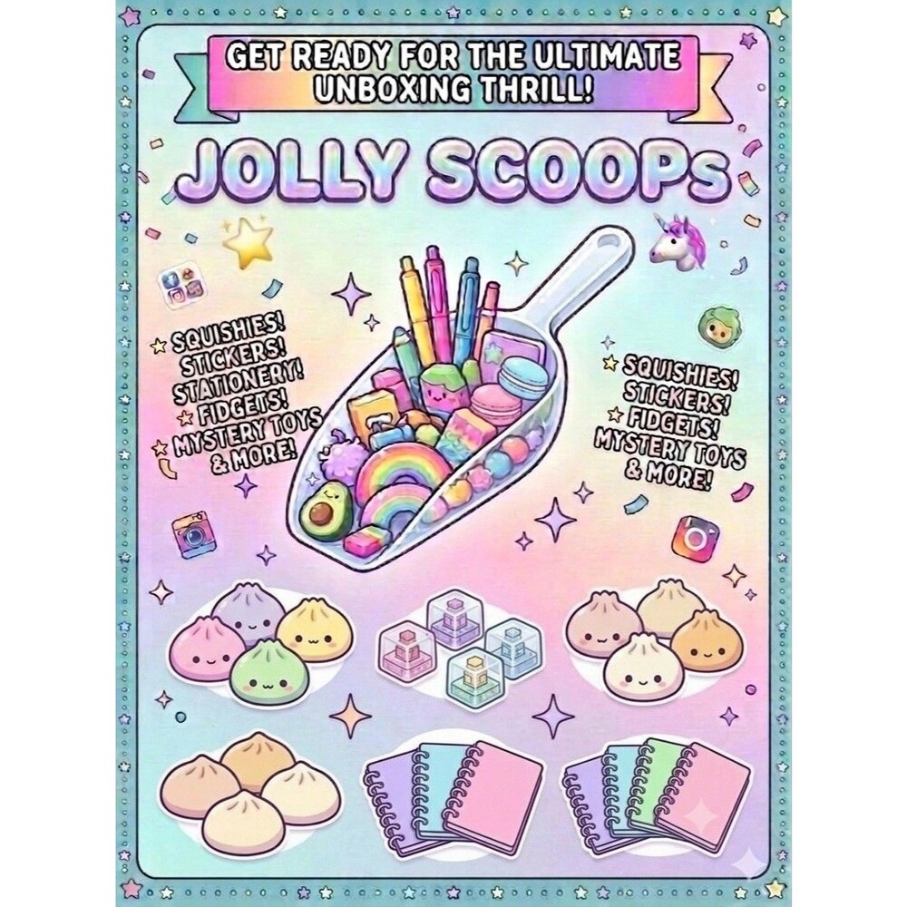Mystery Scoops! Fun Scoop for Beads For Cute Stationary, Pens, Squishies & More